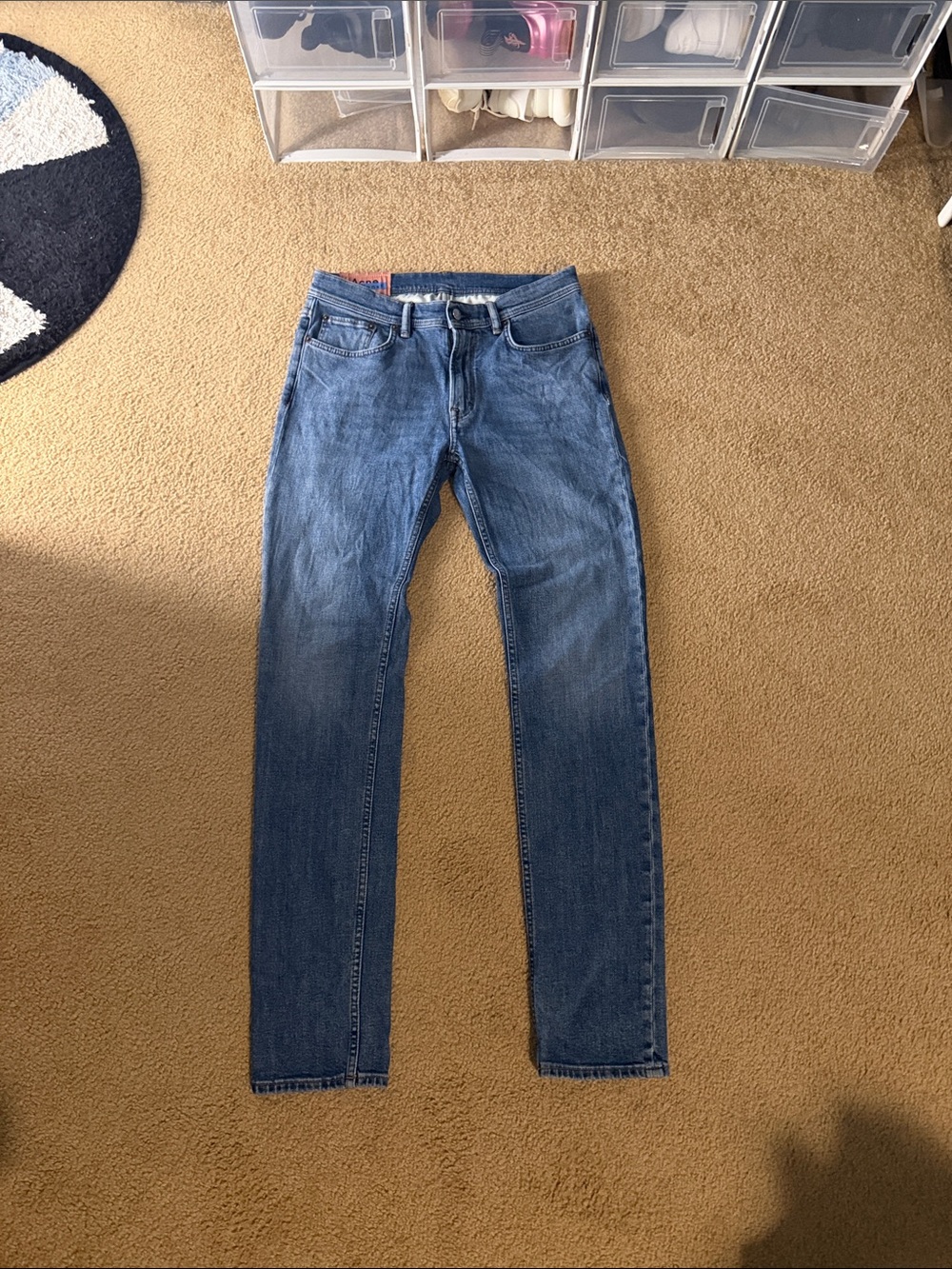 Acne Slim Men's Blue Denim Jeans